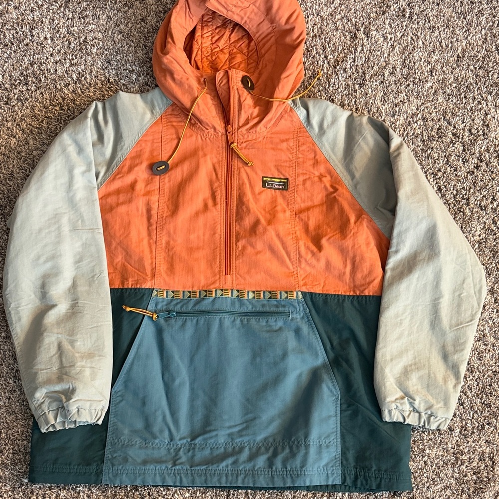 LL Bean Women's Mountain Classic Anorak, Multi-Color, XL